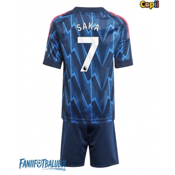 Arsenal Bukayo Saka #7 Echipament de Fotbal Replică 2025-26 Copii Deplasare (+ Șorturi)